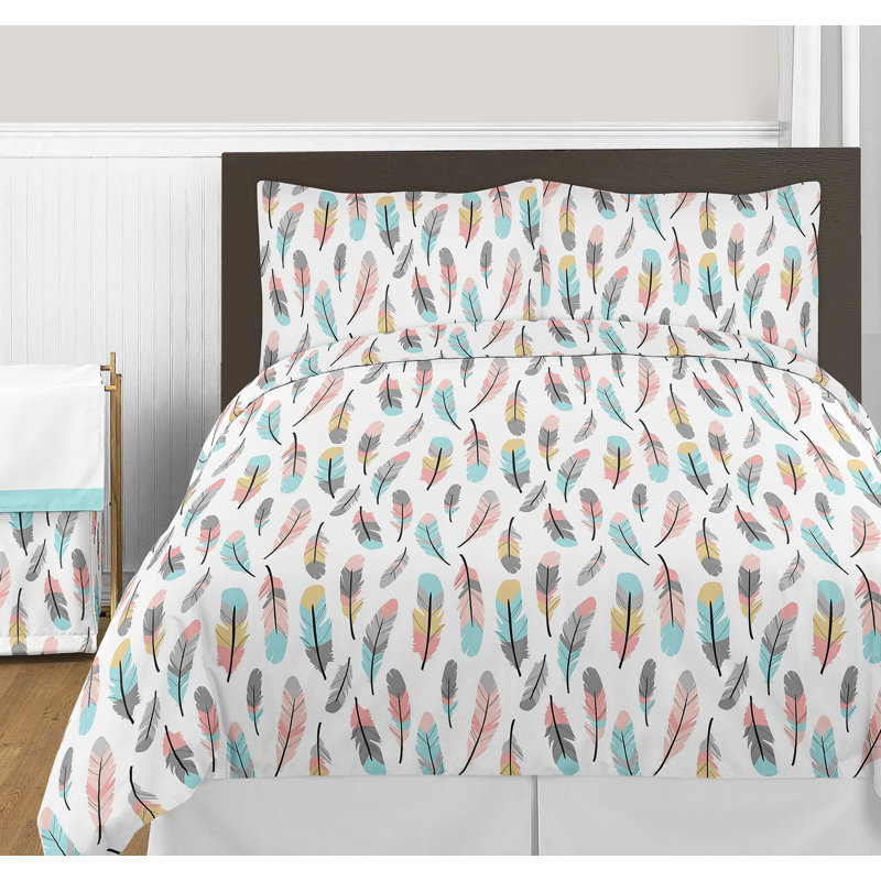 Sweet Jojo Designs Feather Comforter Set & Reviews Wayfair